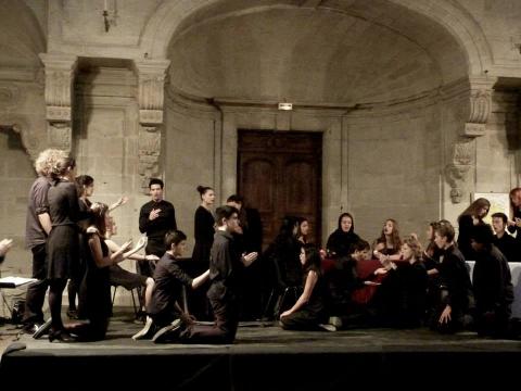 Singing in Lodève Cathedral 